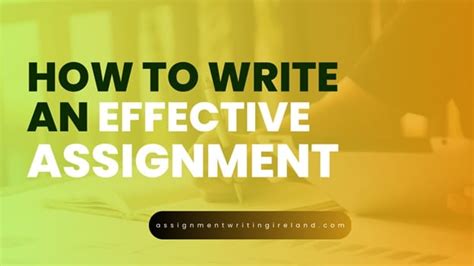 Image result for Effective Assignment