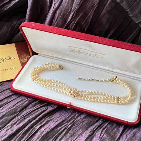 MAJORICA PEARLS Pearl Choker in Box, Spanish Perlas Pearl Necklace ...