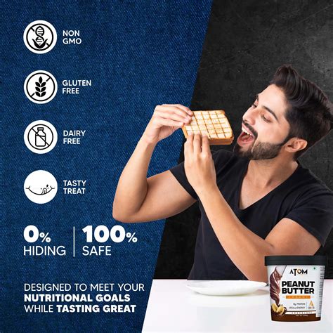 AS-IT-IS ATOM Chocolate Peanut Butter Crunchy 1Kg — AS-IT-IS Nutrition