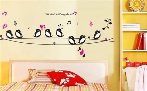Decals Design 'Cute Singing Birds' Wall Sticker (PVC Vinyl, 50 cm x 70 ...