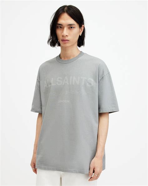 All Saints Laser Ss Crew Skline Grey Price in India | Culture Circle