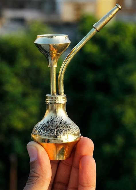HOPDEZYO Pure Brass Hookah Meenakari Work Table Standing Hookah ...
