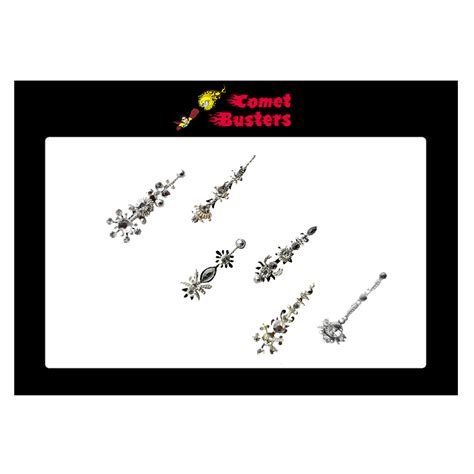 Comet Busters Designer Silver Wedding Bindis (BIN563)