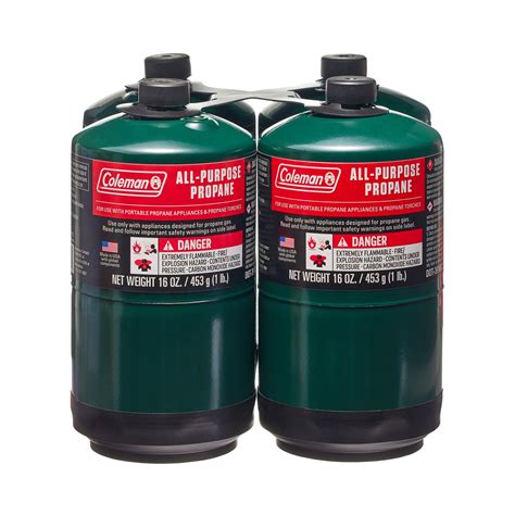 Coleman All Purpose Propane Gas Cylinder 16 oz, 4-Pack - Walmart.com