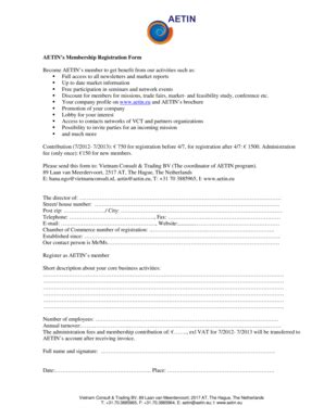 Fillable Online AETIN member registration form Fax Email Print - pdfFiller