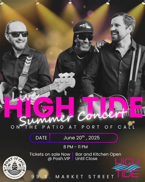 High Tide Band - Night 3 of the Summer Concert Series at Port of Call ...