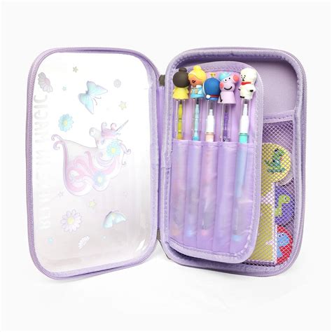 ZORSE school kids transparent unicorn hard case pouch – Kidspark