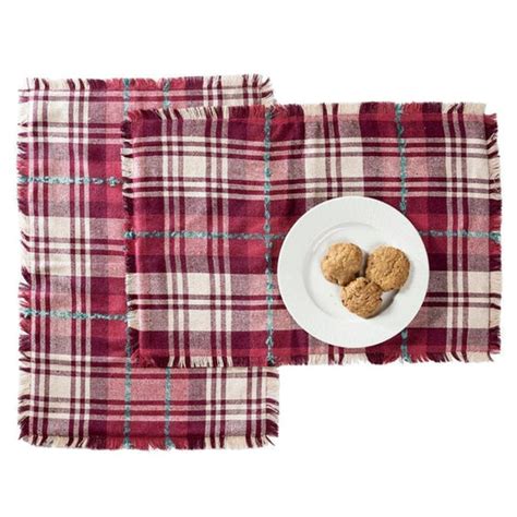 Checkered Table Mats Online Hand woven silk