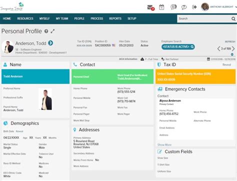 Image result for User Interface Human Resource Management System