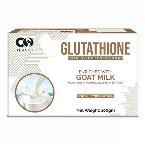 Co Luxury Glutathione Goat Milk Skin Brightening Soap | Kojic Acid,Alo ...