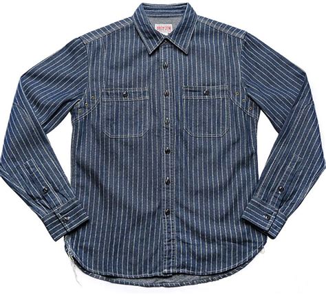 GDpowerseller Vintage Denim Work Shirt with Wabash Stripe Pattern India ...