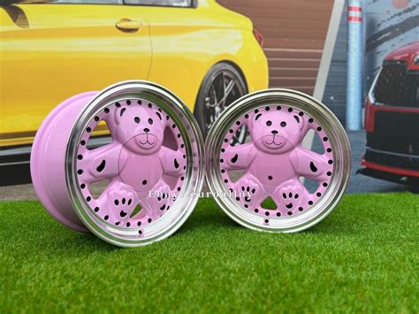 15" 4X100 RONAL URS TEDDY BEAR old school PINK wheels for VW HONDA JDM rims | eBay UK