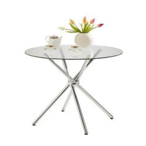 Cafeteria Table - Round Glass Table Manufacturer from New Delhi