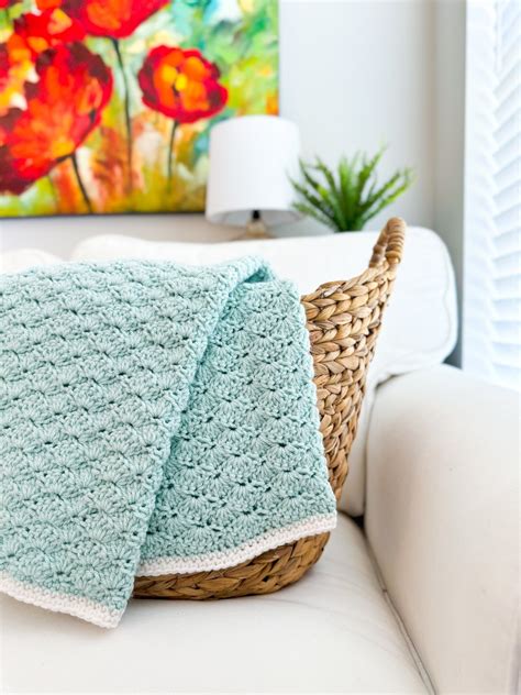 Image result for Shell Pattern Crochet Blanket
