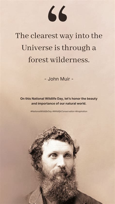 Minimalist National Wildlife Day Quote Instagram Post Template