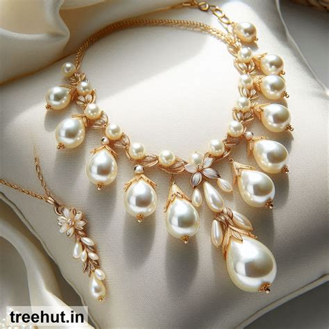 Mother Pearl Necklace, Gold Necklace Design Ideas, Gold Jewelry Design ...