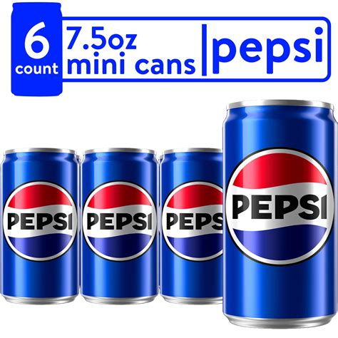 Pepsi Mini Cans In Soda Pop – Pepsi Cola Soda Pop, 12 fl oz Single Can ...
