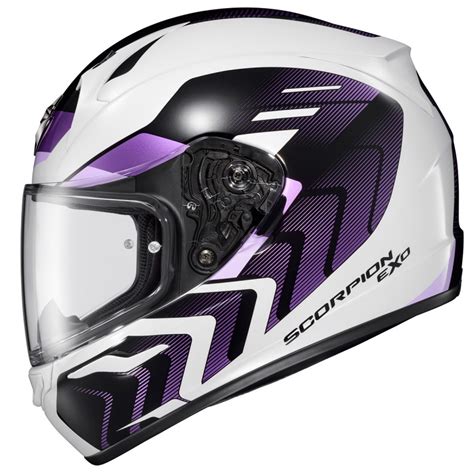 Scorpion Usa Exo-R320 Alchemy White Purple Helmet