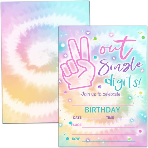 Nopoben 10th Birthday Party Invitation Cards - Single Digits India | Ubuy