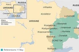 Image result for Ukraine Separatist Map