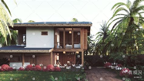 12X11米美式双层农村别墅设计图，落地采光窗+坡屋顶_盖房知识_图纸之家