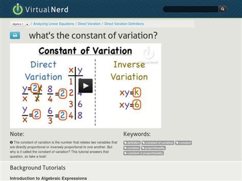 Image result for Constant of Variation Definition