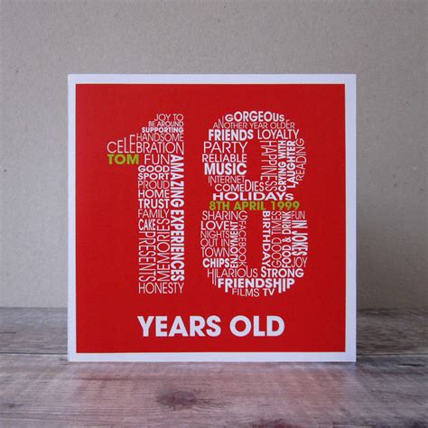 personalised 18th birthday card by mrs l cards | notonthehighstreet.com