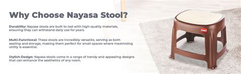 Nayasa Cane Plastic Stool Small | Plastic Stool for Sitting at Home ...