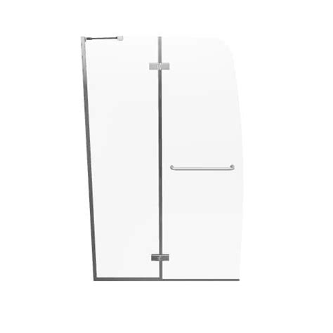 DreamLine Aqua Ultra Chrome 45-in W x 72-in H Frameless Hinged Shower ...