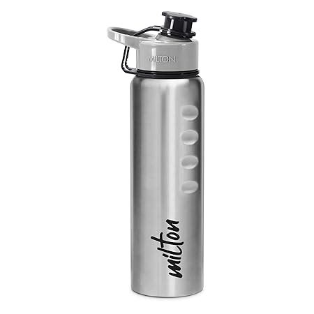 MILTON Gripper 1000 Stainless Steel Water Bottle 900 ml, Single Walled ...