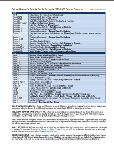 Avalon Elementary School Parents and Families of PGCPS | Calendar for ...