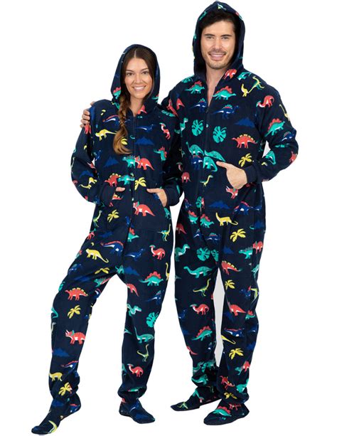 Hooded Footed Pajamas Drop Seat