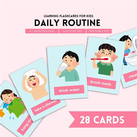 Daily Routine FlashCards 的图像结果