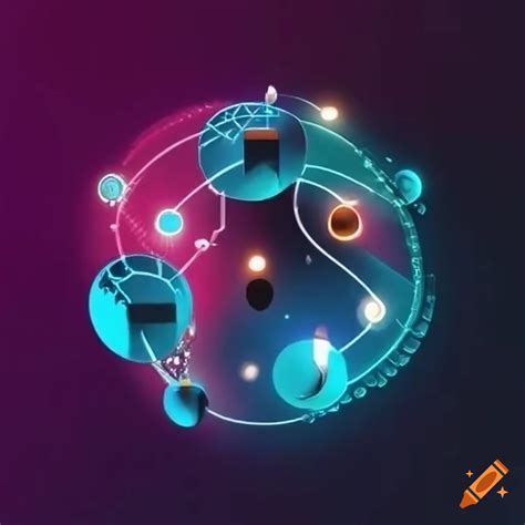 Simple network diagram on Craiyon