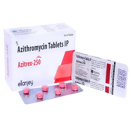 Azitrex 250 - Azithromycin Tablets IP - Ellanjey Lifesciences
