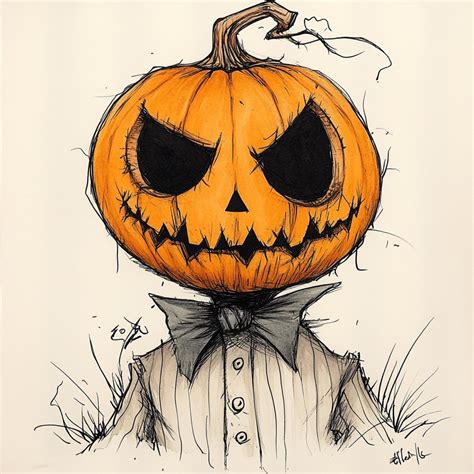 25 Spooky Halloween Pumpkin Poster Creepy Jack O Lantern Art Scary ...