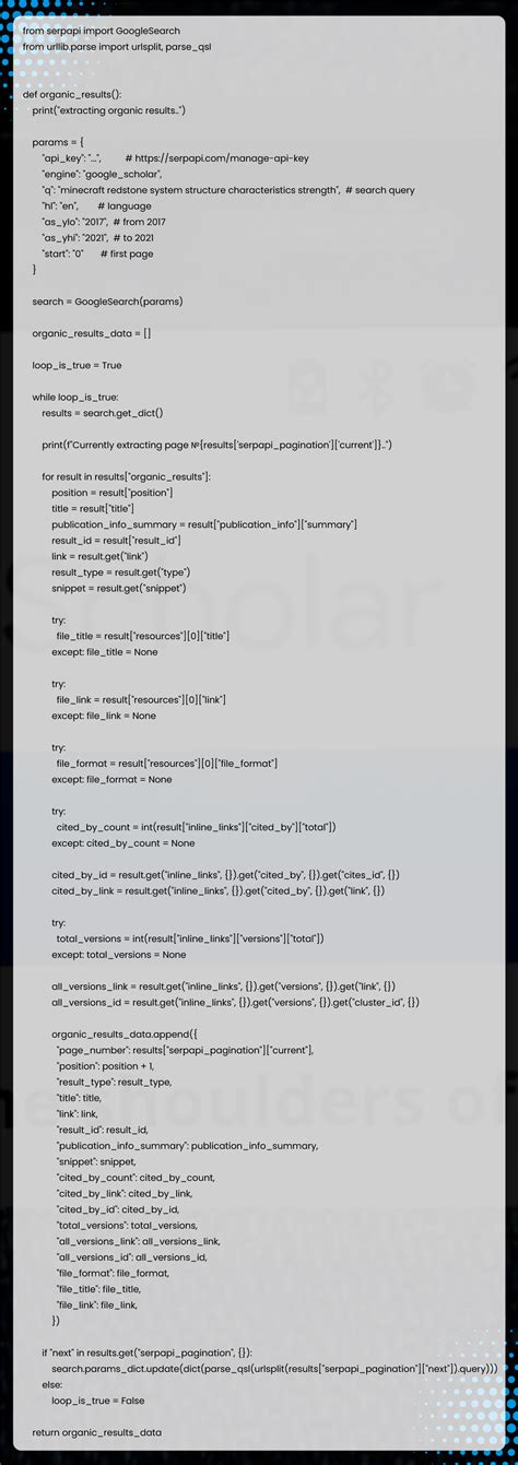 Image result for Google Scholar API Python