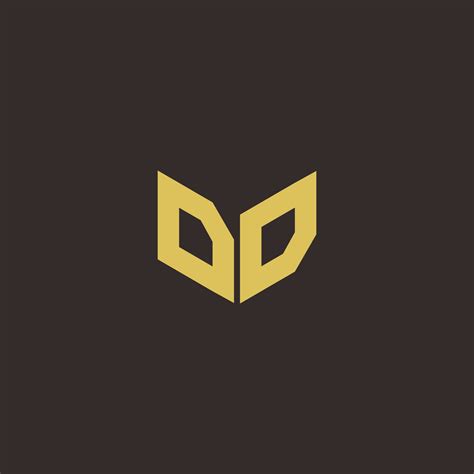 DD Logo Letter Initial Logo Designs Template with Gold and Black Background 2836905 Vector Art ...