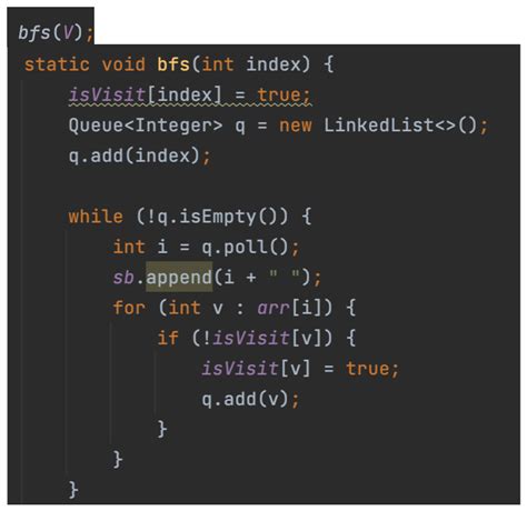 DFS and BFS in Java 的图像结果