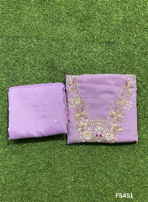 FS451 | Organza Suit | Party Wear | Wedding | Jaggo | Ring Ceremony ...