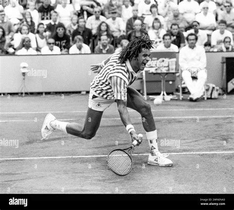 Yannick noah french tennis Black and White Stock Photos & Images - Alamy
