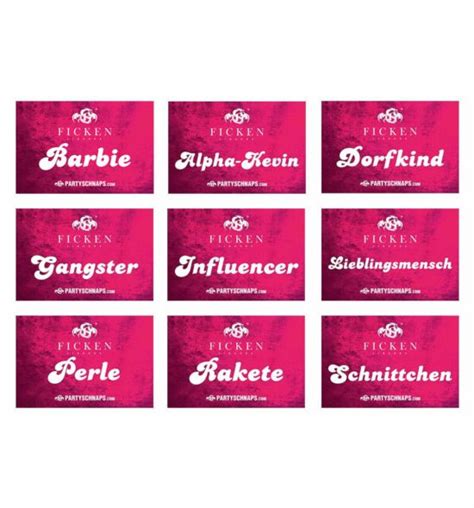 FICKEN Aufkleber Allerlei · Party Kneipe Bar