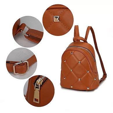 MKF Collection Small Handbags Studs Women's Backpack by Mia K