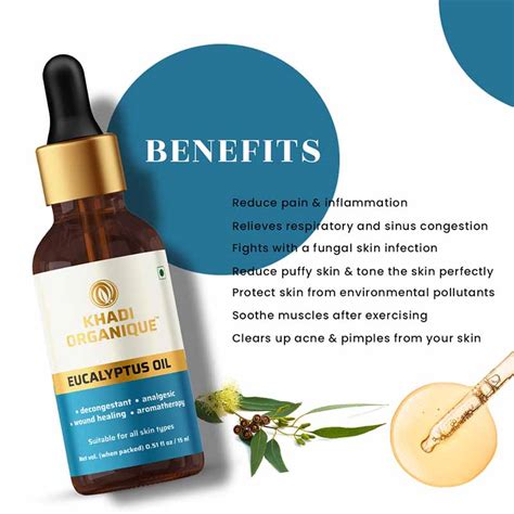 Buy Khadi Organique Eucalyptus Essential Oil Online - 100% Pure and Natural