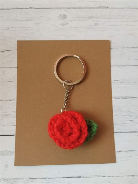 Image result for Rose Keychain Crochet Tutorial