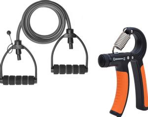 fitnessmix Combo Of Adjustable Hand Gripper With Single Toning Tube ...