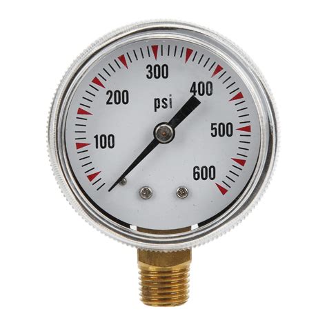 Buy 0‑600psi Radial Pressure Gauge with 1/4in NPT Brass Connection for ...