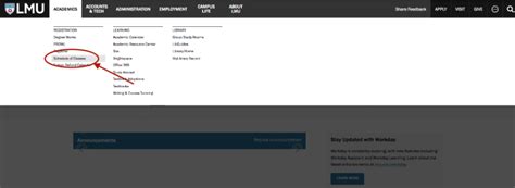 Using the Schedule of Classes - Loyola Marymount University