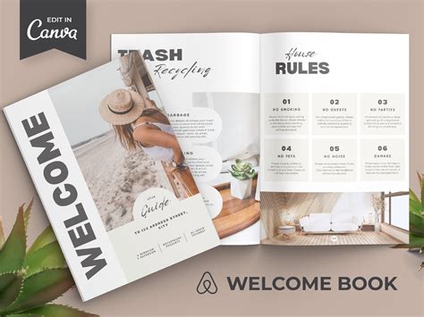 Airbnb Welcome Book Template Modern Beach House Airbnb - Etsy UK