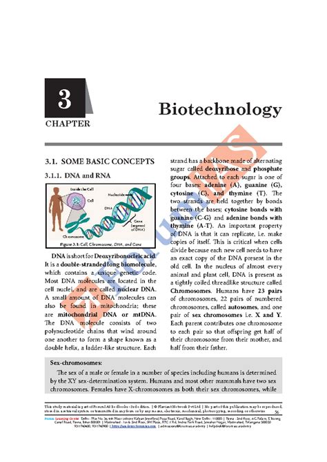 Biotechnology: Key Concepts and Applications - Chapter 3 - Studocu